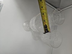 Vintage Acrylic Plastic Raised Grapes Wine Glass Stemmed 7½» Tall Set Of 3 Piece