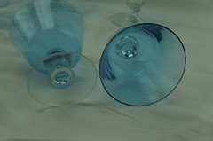 Doyen Royal Ice Blue/Wisteria (6) Champagne or Sherbet Glasses, 4″