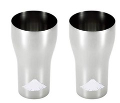 Yokoyama Enjuku Stainless Tumbler 440ml 2P Red Fuji EJK-701 Japan