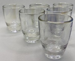6 Shot Glasses Iridescent