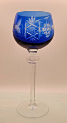 TALL HOCK WINES COBALT BLUE & AMETHYST 8 1/4″ Nachtmann?
