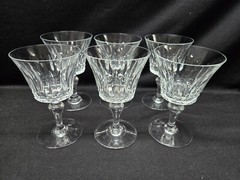Baccarat Picadilly 6 3/8 Inch Tall Water Goblet Glasses, Set of 6