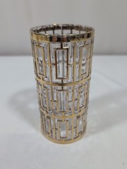 Vintage Shoji “Trellis” Gold Highball Glasses – Set of 4 – MCM Barware