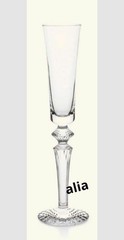Baccarat Mille Nuits Flutissimo Crystal Champagne Glass Signed clear