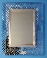 Beautiful Vintage Shannon 24% Lead Crystal Framed Vanity Mirror (B3)