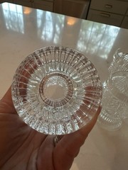 Vtg/Dansk Bohemian Cocktail/Juice Glasses, Embossed Leaf/Art Glass/MCM/Set Of 6