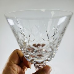 4 Set Stuart England Glengarry 5”T Crystal Water Goblet/Sherbet/Wine Glasses