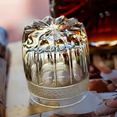 Lead-free Hand Cut Crystal Whiskey Glass 11oz Edo Kiriko Gift Tumbler