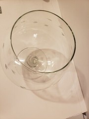 Princess House Punch Bowl Brandy Snifter Style Heritage Pattern Glass 9 in