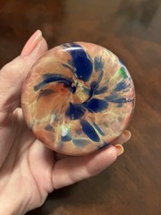 Antique End of Day Spatter Glass Tumbler