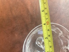 Set 4 Heisey Crystal Moonglo Stem 5040 Champagne Sherbet Glasses