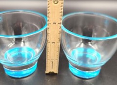 PAIR OF 2 GLASSES GLOW GLOW GLOW – LIBBEY?