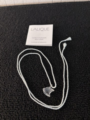 Lalique Crystal Fish Necklace