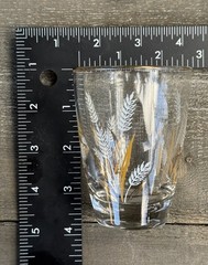 Vintage Libbey Gold Wheat Leaf Spray Glasses – Set of 4 MCM Gold-Rim Tumblers