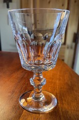 ATLANTIS Cut Crystal 3 Cordial Stem 2 Wine Glasses Hand Blown Portugal Set of 5