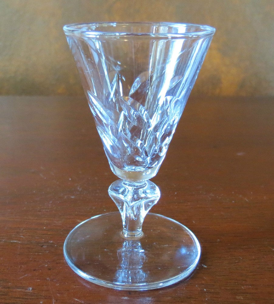 Libbey Rock Sharpe Standish #C1540 Cut #3004 Stem Cordial(s)