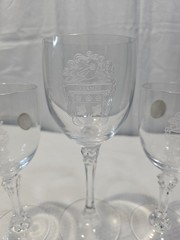 Towle Crystal Pedestal Water Goblets ( CREAMER) Genuine Lead Crystal
