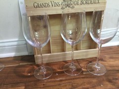 set 5 Large 10.5» Oversized Crystal Stemmed Wine Glasses 29 oz Pottery Barn