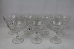 Action Industries Ai-1 Crystal Champagne Sherbet Glass Set Lot 7