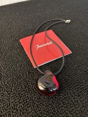 Red Pebble Necklace In Baccarat Crystal Mod1