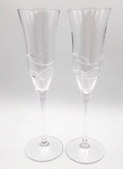 Waterford Ballet Ribbon Essence Champagne Flutes 10 3/4″ Set of 2