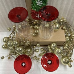 Lenox Crystal All Purpose Etched Holly Glasses Set Of 4