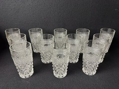 Vintage Anchor Hocking Wexford Glass Tumblers 5.5″ Tall 11 oz #4512 Box of 12