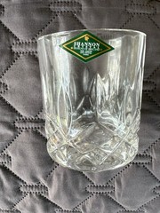 6 SHANNON (Godinger)Crystal 3-7/8″ DOUBLE OLD FASHIONED GLASSES (Dublin, 10 oz)