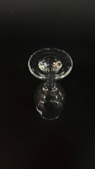 Vintage Set of 5 Vintage Clear Glass Cordial Sherry Glasses 4.5″ Stemmed Shot