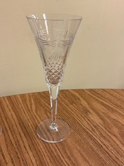 Waterford Crystal Millennium Collection Champagne Peace Dove Toasting Flute
