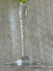 6 Signed Val St Lambert Crystal Saumur Vignes Green Roemer Wine Hocks Glasses