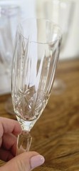 Marquis Waterford SPARKLE Crystal Champagne Flute Glasses With Box-Made In Italy