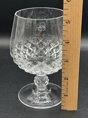 Pair Of (2) Elegant Glass Mikasa Arctic Light Crystal Brandy Snifters 5 3/4in