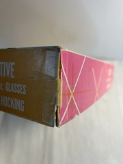 MCM Anchor Hocking Festive Dutch Print 5″ Glasses Set of 8 in Box