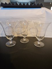 Vintage Imperial Candlewick Tall Iced Tea Glass Clear Bell Shape 6 3/8″ 12oz