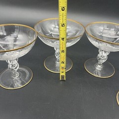 Lyngby Seagull Champagne Glass/Dessert Bowl – Set Of 4