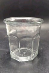 REPLACEMENT 12oz Bistro Flat Tumbler Anchor Hocking Clear Octagonal Rolled Lip