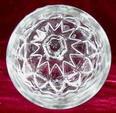Hearts of Loch Laven Wine Cordial Goblet Indiana Tumbler #29 Clear EAPG 1896