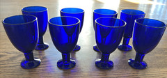 LITTALA Finland Glasses COBALT Design Kerttu Nurminen, Set Of 8, 5.25″