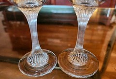 Finely Ribbed Stem 3oz Vintage Crystal Liqueur Glasses – Retro Vintage Barware