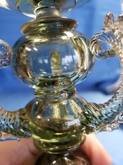 Antique VENETIAN GLASS GOBLET 12.25″ Large