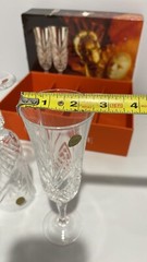 Masquerade Cristal d’Arques Champagne Flute Glasses with original Box – Set Of 4