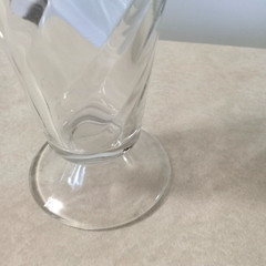 Malt Shop Shake Ice Cream Glass Glasses Swirl Pattern Vintage MCM Set 4 6.5″ H
