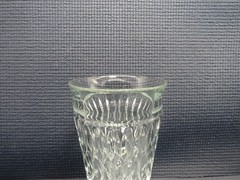 Indiana Glass Mt Vernon Clear Pattern Flare Iced Tea Goblet 6 x 3 1/2″