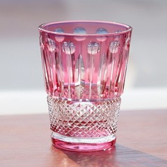 Pink Hand Carved Crystal Cocktail Glass Hand Blown Crystal 280ml/10oz Gift Box