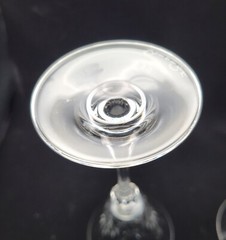 Crystal Oscar de la Renta Champagne Flutes Wine Glasses WALDORF 8 5/8″ SET of 4