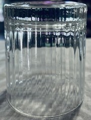 Vintage Vertical Ribbed Design Old Fashioned whiskey 12oz Grannycore glass