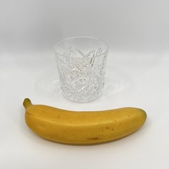Waterford Crystal Clare Old Fashioned Lowball Glass Criss Cross Cut 3 3/8″