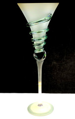 Art Glass Goblet Signed Don Art