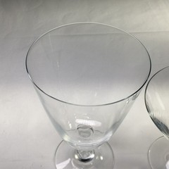 Orrefors Crystal Sven Air Bubble In Stem Water Glass And Champagne Glass Vintage